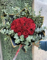 İthal kırmızı gül buketi